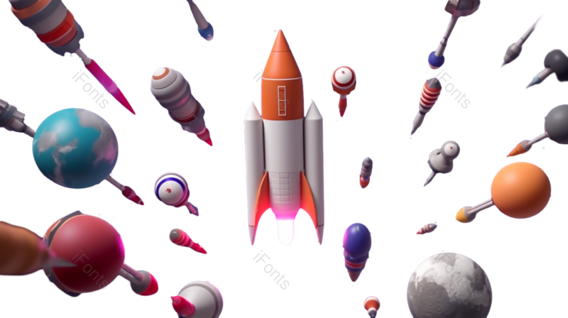 科技图片,卡通元素,科学PNG,天空免抠素材